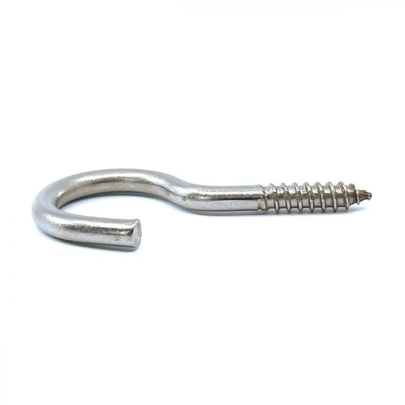 Nerezový hák s vrutom 80 mm