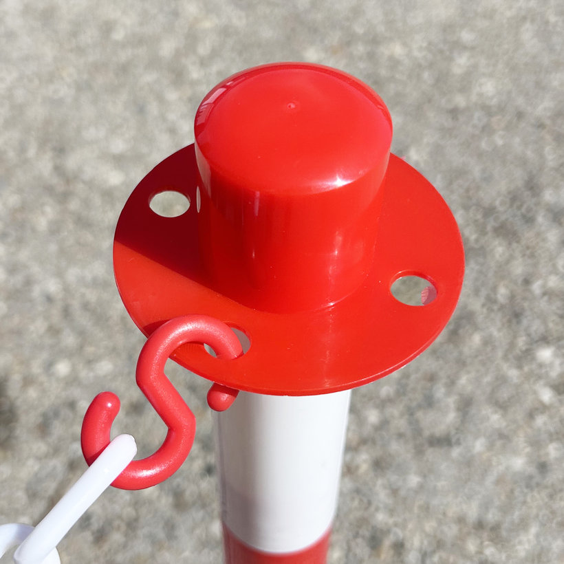 Háčik pre plastové reťaze červený 6mm