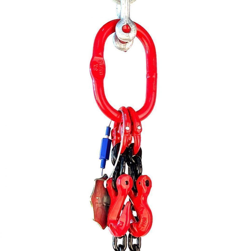 Reťazový záves oko-2 hák tr 80 so skracovačom (6 m, 4250/3150 kg, 10mm)