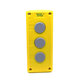 Krabicová zostava k tlačidlám žltá - 3x otvor
