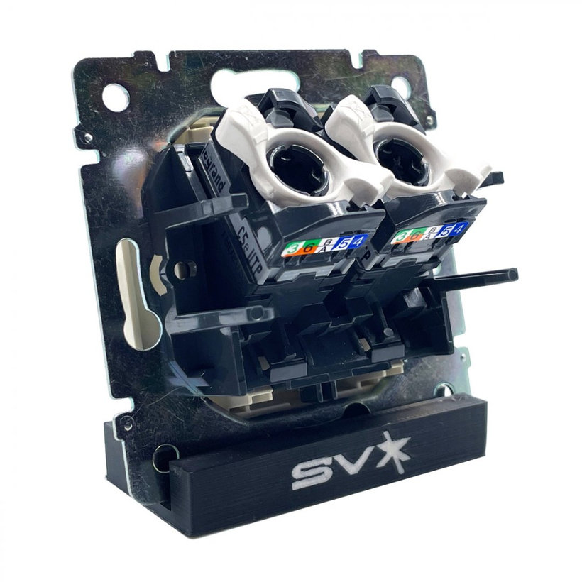 Valena zásuvka dátová 2xRJ45 UTP béžová