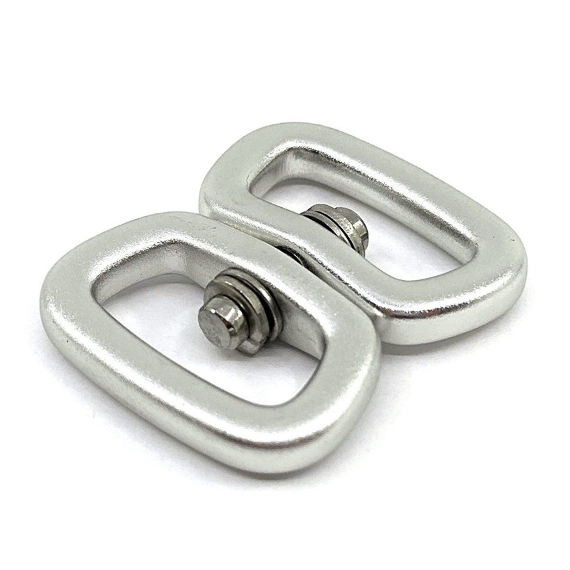 Otočná spojka strieborná 51x25mm