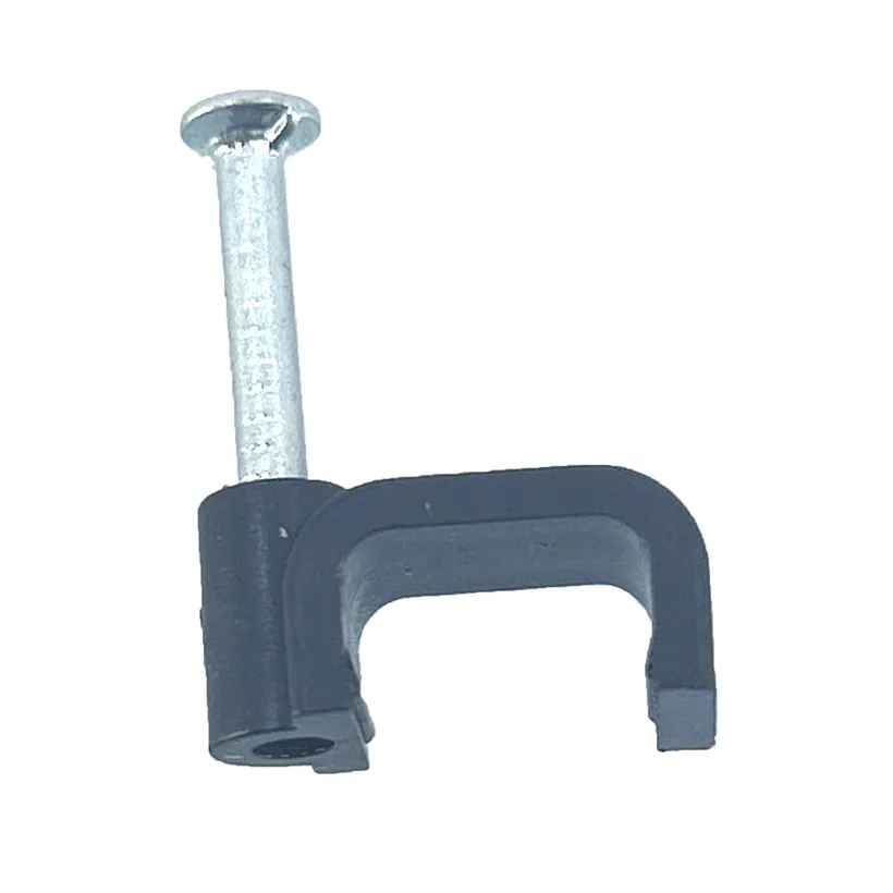 Kabelážna príchytka štvorcová čierna 10mm