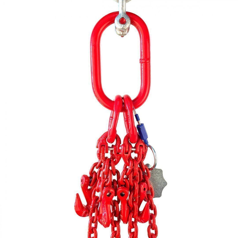 Reťazový záves oko-4 hák tr 80 so skracovačom (8 m, 2360/1700 kg, 6 mm)