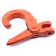 Samozaisťovací hák na reťaz s vidlicou tr 100 oranžový 8mm