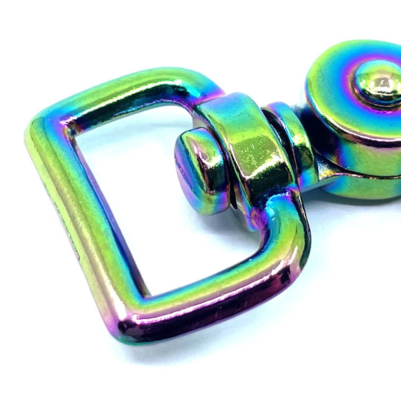 Karabína vypúšťacia dúhová 59x20mm