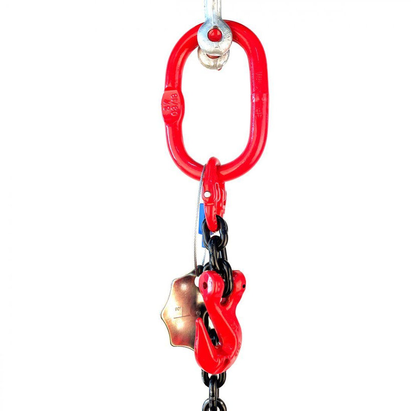 Reťazový záves oko-hák tr 80 so skracovačom (2 m, 1120 kg, 6 mm, čierna)