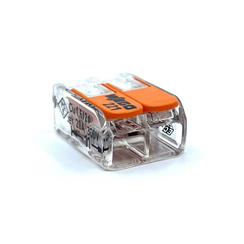 Svorka bezskrutková s páčkou - 2 vodiče