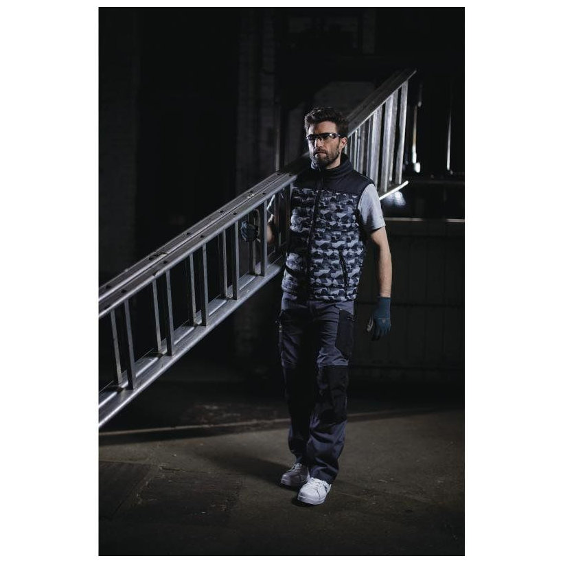 Páperová vesta G-DOON sivo-oranžová L