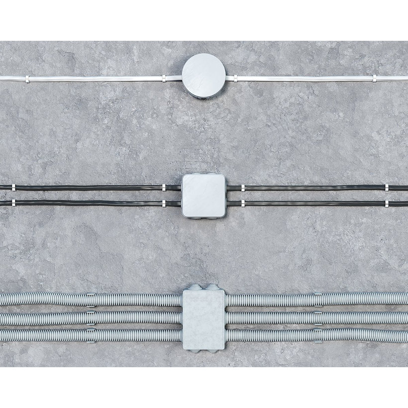 Krabica rozvodná 6456-13 biela 70x70x40mm