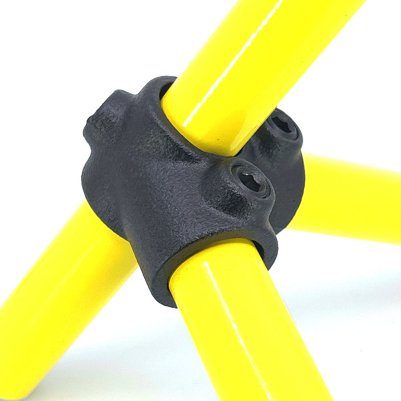 Spojovací článok štyri vetvy 27 mm - čierny