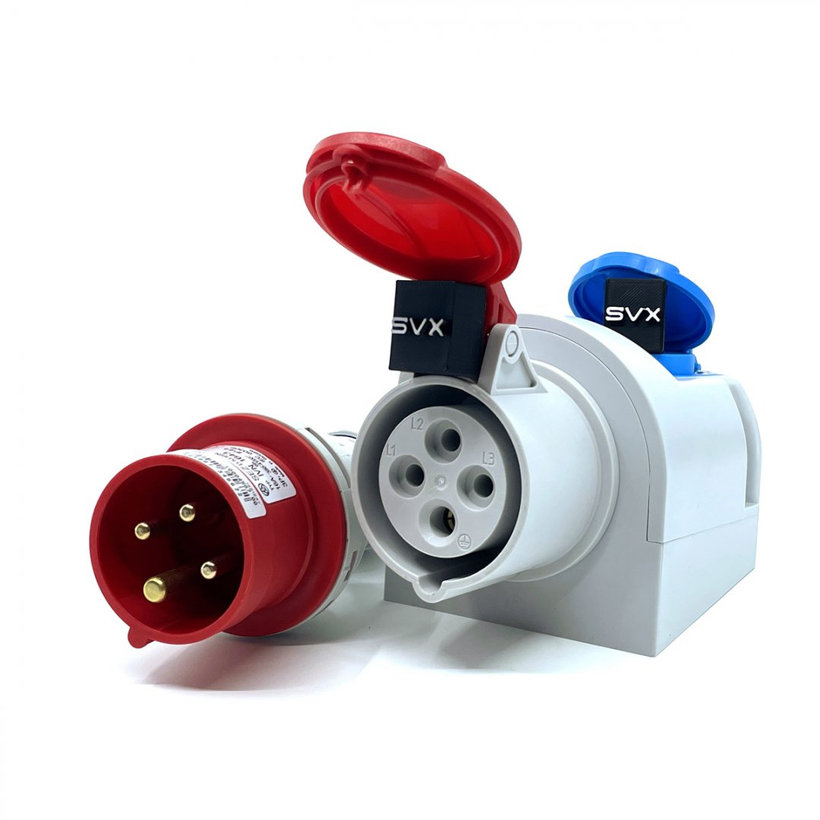 Zásuvka nástenná IZVZ 1643 16A 4p + 230V