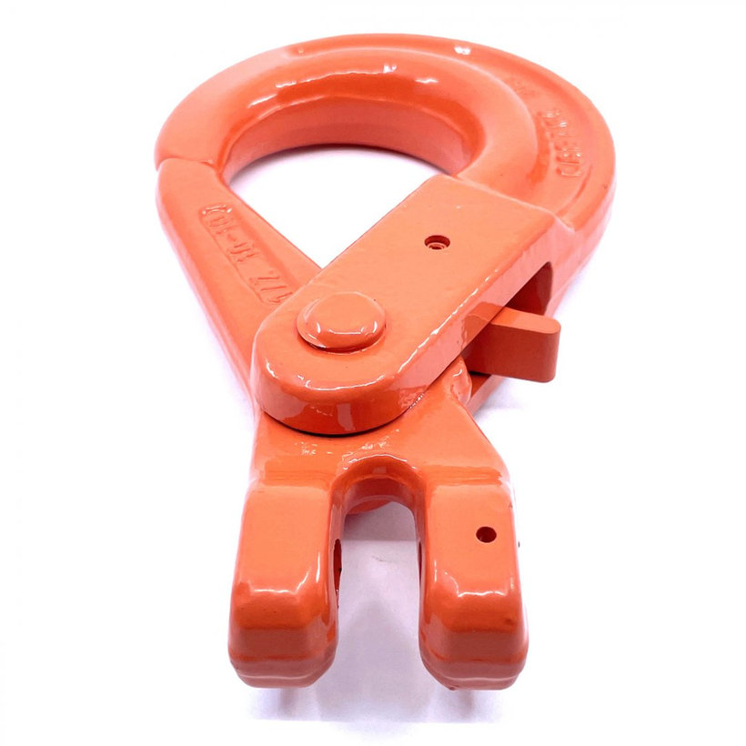 Samozaisťovací hák na reťaz s vidlicou tr 100 oranžový 8mm