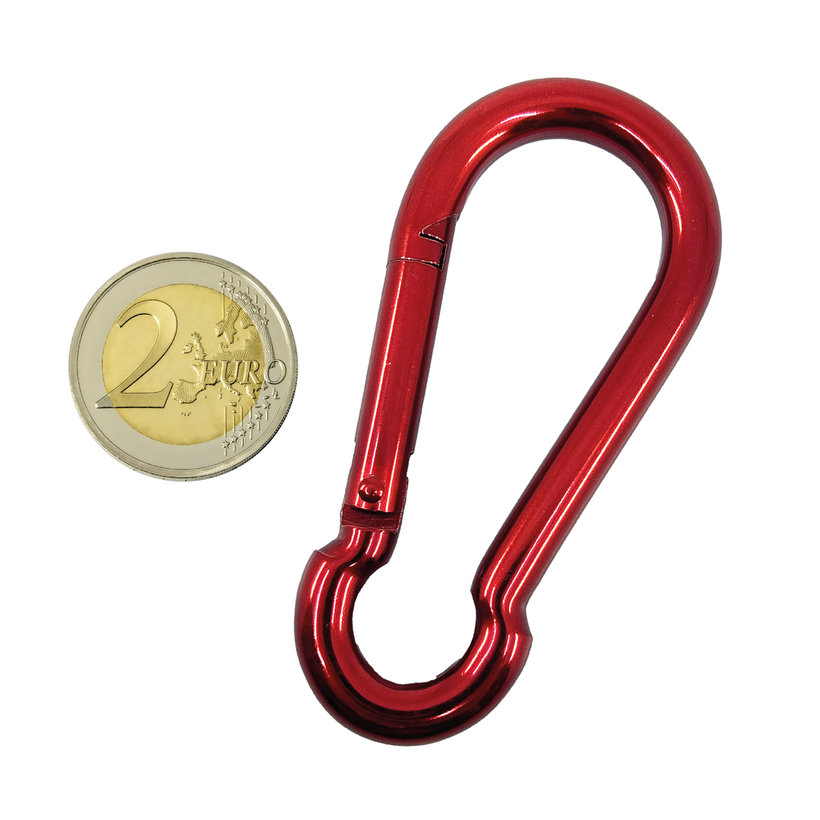 Karabína hasičská DIN 5299C červená 8mm