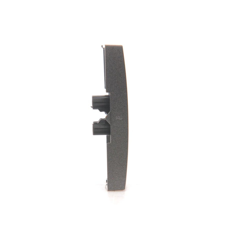 Kryt dvojitý pre spínače a tlačidlá - čierny matný