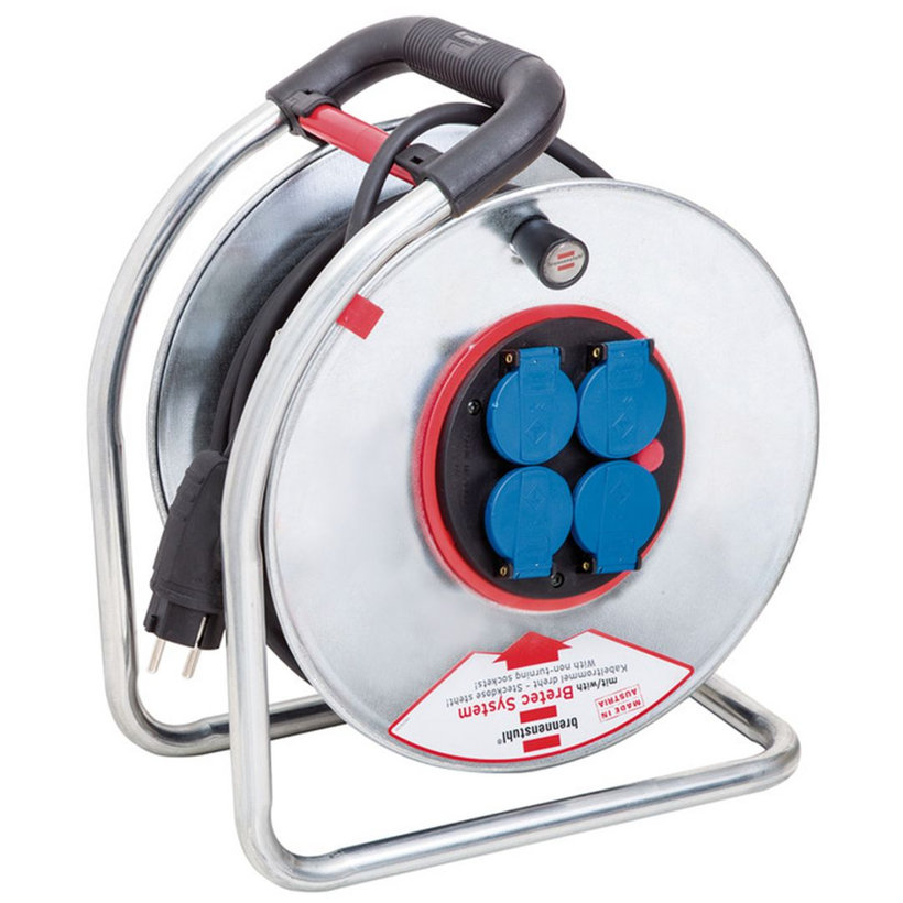 Predlžovací kábel na bubne SUPER-SOLID 33m