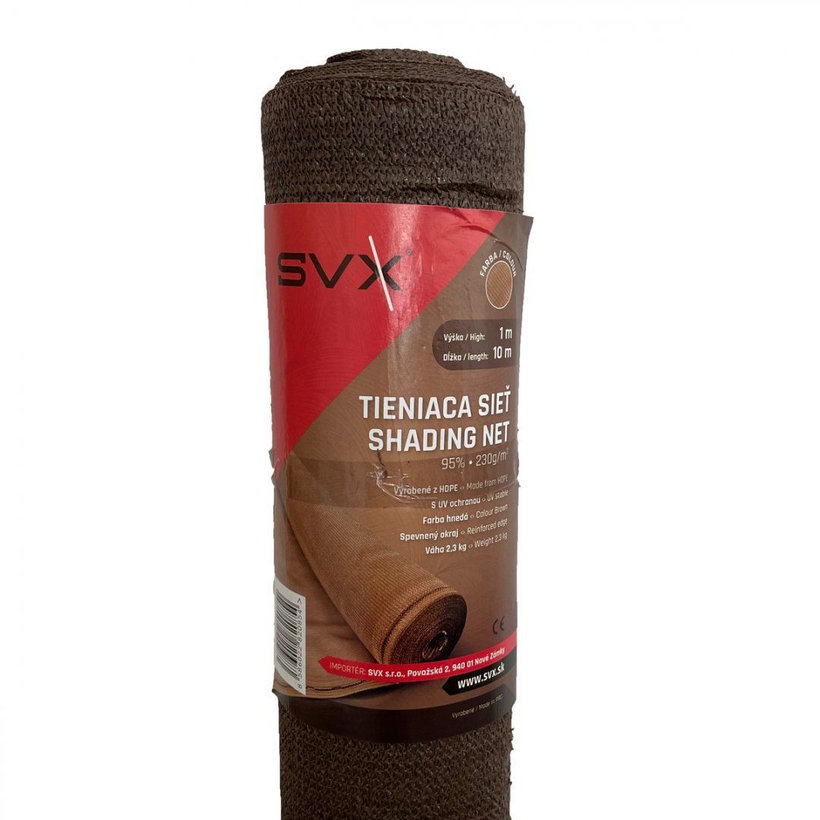 Tieniaca sieť hnedá 95% - dĺžka 25m - výška 2m