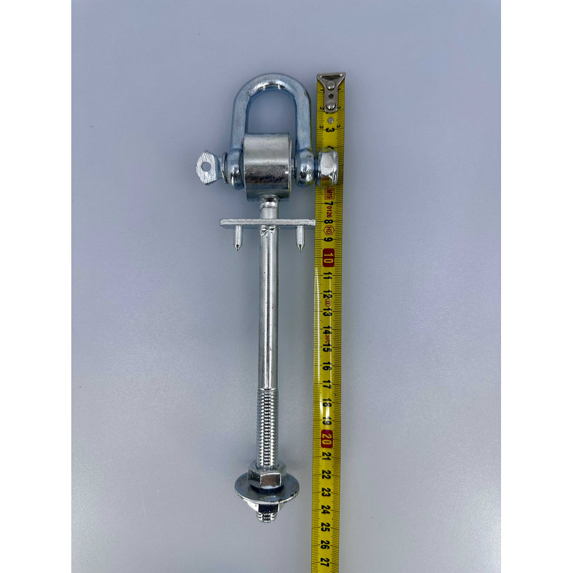 Hojdačkový hák so strmeňom D pozinkovanýM12x155mm