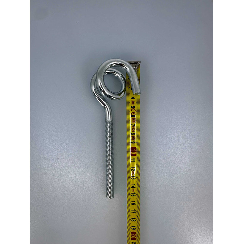 Hák hojdačkový dvojitý so závitom zn M10x150mm