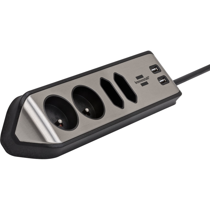 Rohový predlžovací kábel 4-zásuvkový 2m