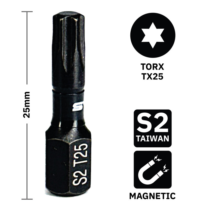 Bit magnetický TX25x25 mm