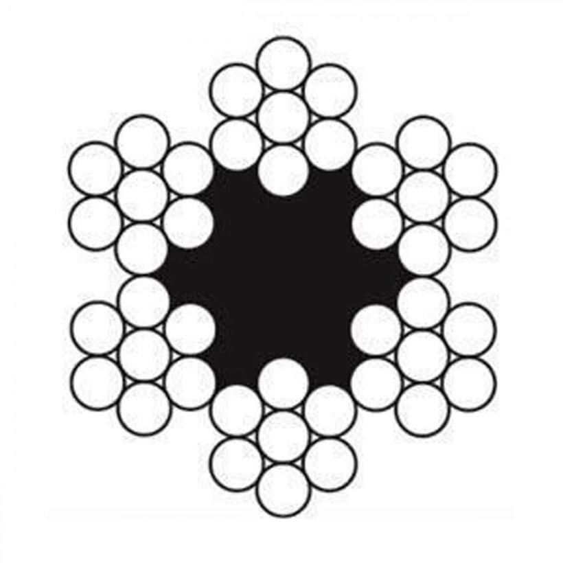Oceľové lano 6x7- 3 mm