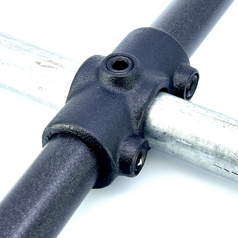 Spojovací článok tvar X 27 mm - čierny