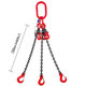 Reťazový záves oko-3 hák tr 80 so skracovačom (4,5m, 4250/3000 kg, 8 mm)