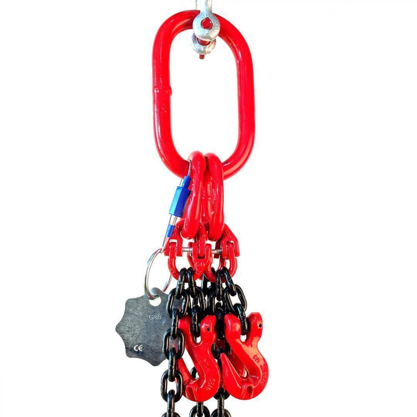 Reťazový záves oko-3 hák tr 80 so skracovačom (3m, 4250/3000 kg, 8 mm)