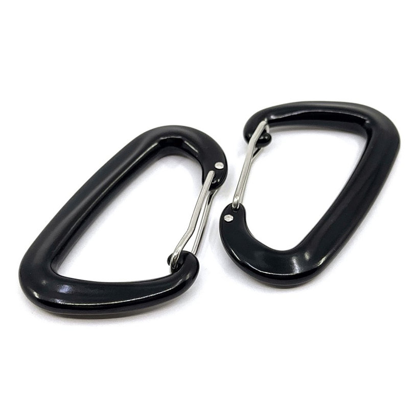 Karabína hliníková - čierna 81mm