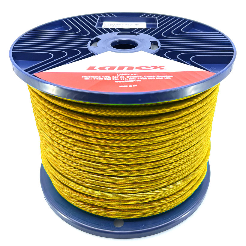 Gumolano s pryžovým jadrom žlté PP 5mm