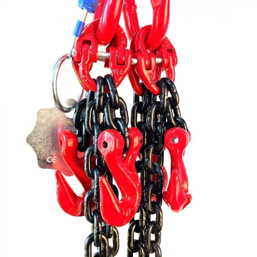 Reťazový záves oko-4 hák tr 80 so skracovačom (8m, 6700/4750 kg, 10mm)