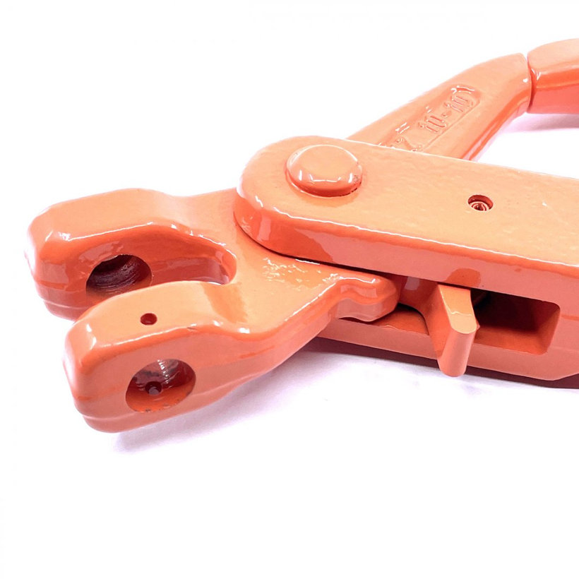 Samozaisťovací hák na reťaz s vidlicou tr 100 oranžový 10mm