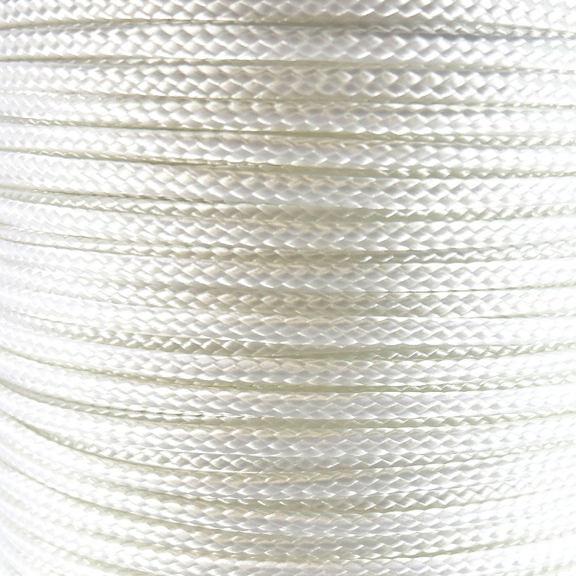 PA pletené lano bez jadra biele 16pr 4mm
