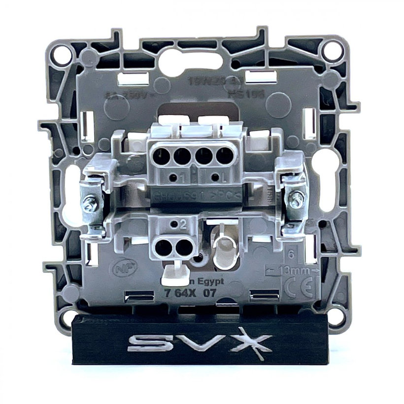 Niloé tlačidlo 1/0 biela