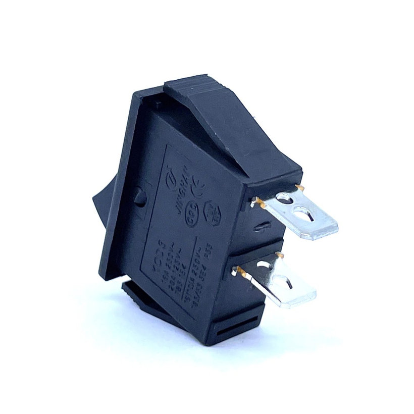 Kolískový vypínač ON-OFF, 2-poloh. čierny, 16A, 250V, 0-I