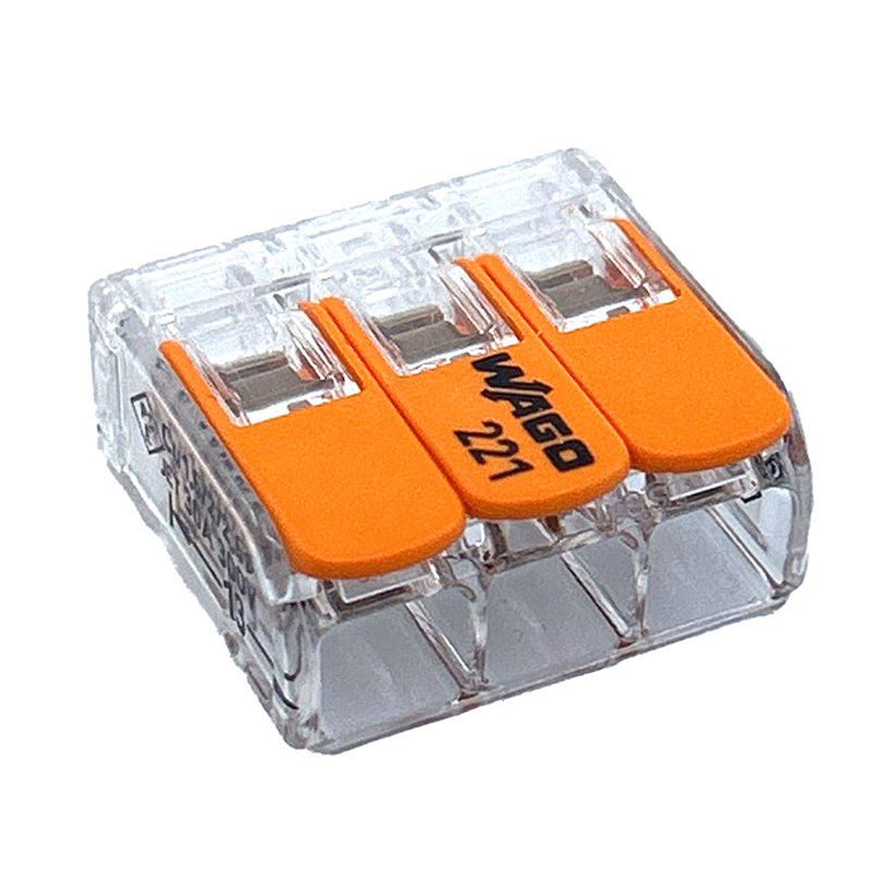 Svorka bezskrutková s páčkou - 3 vodiče