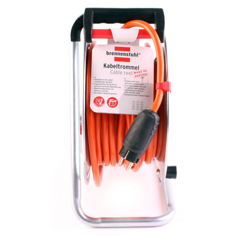 Predlžovací kábel na bubne Bremaxx sivý 25m