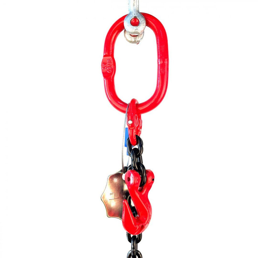 Reťazový záves oko-hák tr 80 so skracovačom (1 m, 1120 kg, 6 mm, čierna)