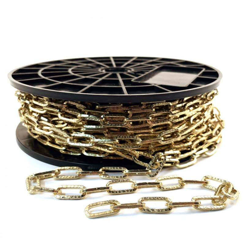 Reťaz ozdobná tepaná žltý zinok 2,8mm