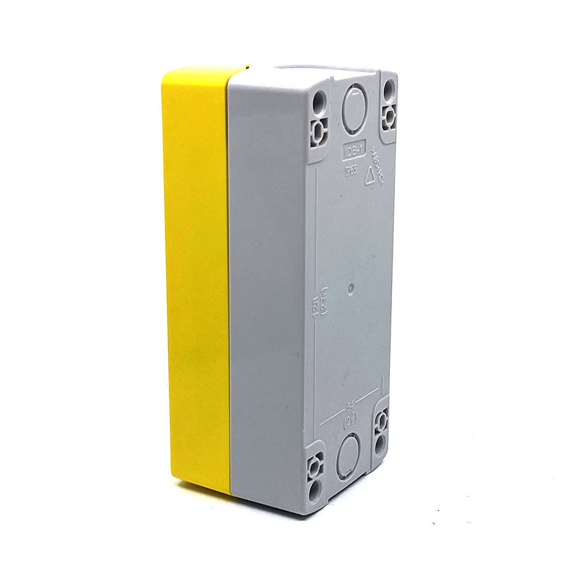 Krabicová zostava k tlačidlám žltá - 3x otvor