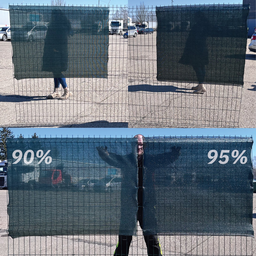 Tieniaca sieť čierna 95% - dĺžka 10m - výška 1,5m