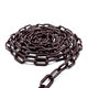 Plastová reťaz hnedo/bordová 6mm