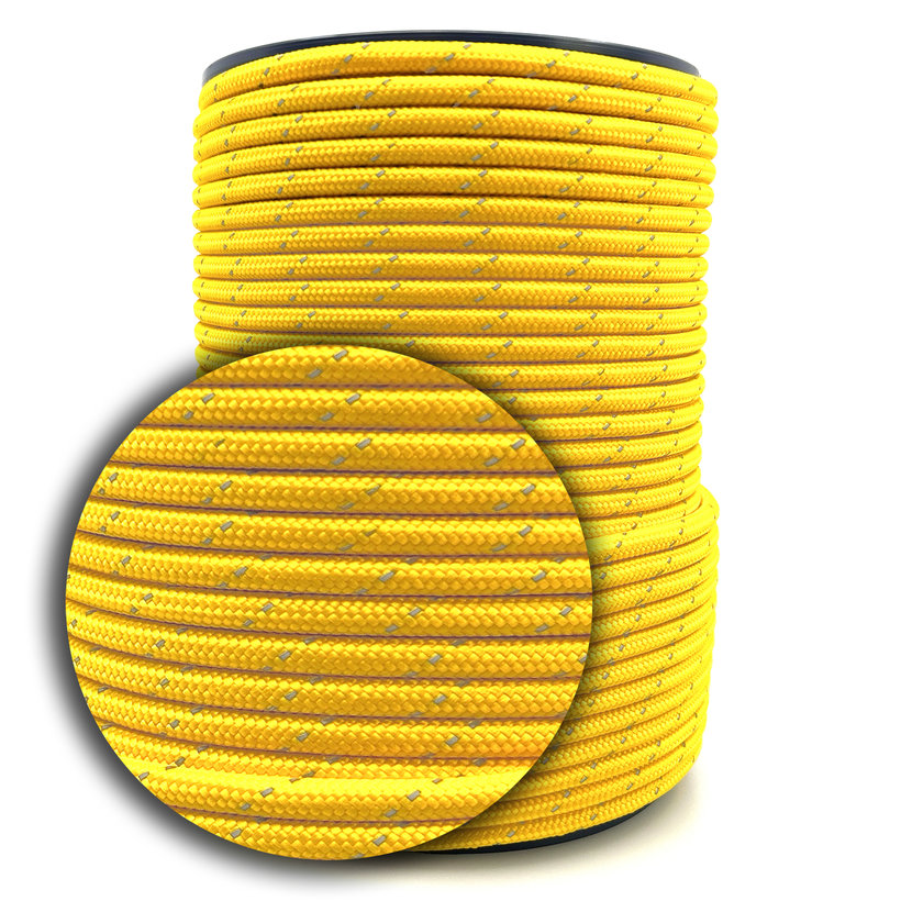 PPV šnúra pl.s.d. 6-100m 16pr. s reflexnými prvkami