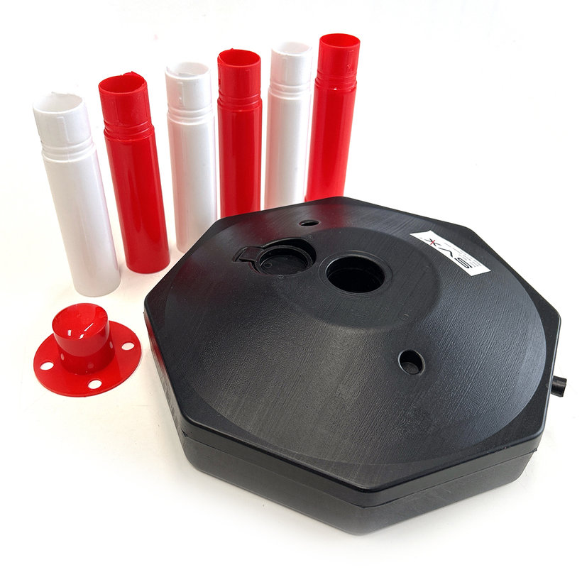 Cestársky podstavec červeno-biely 90 cm