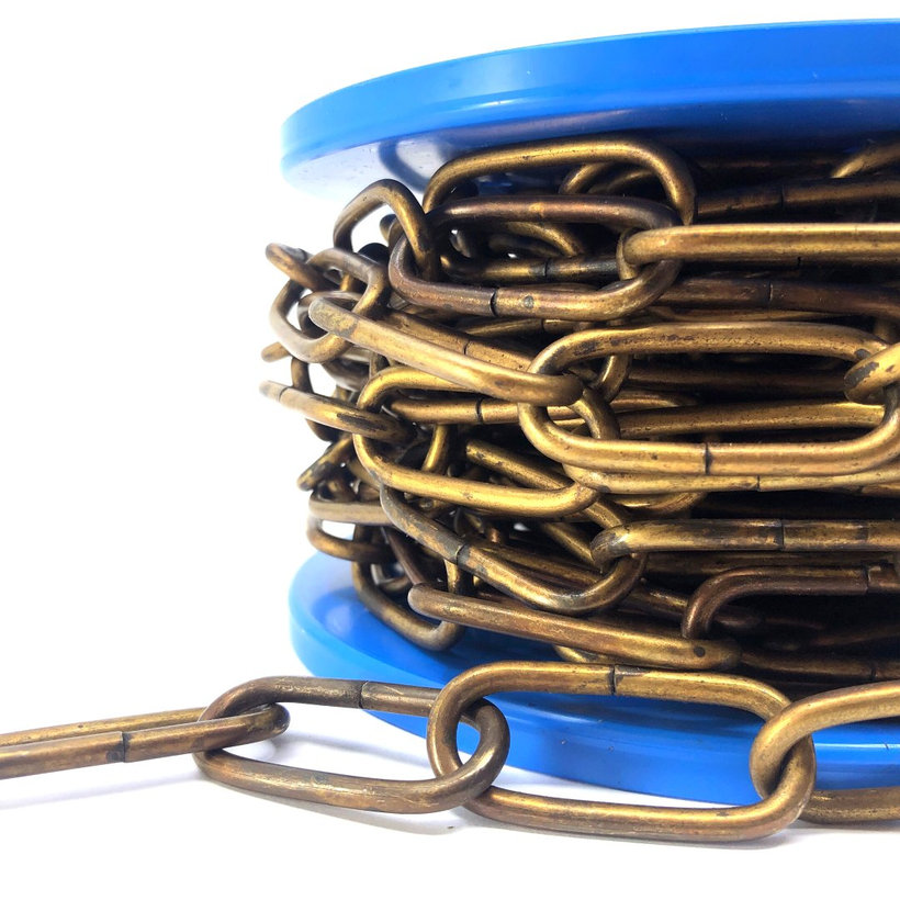 Reťaz ozdobná/brunýr.mosadz 4mm