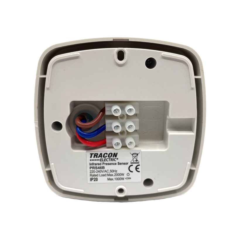 Snímač pohybu s väčším dosahom - biely 360°