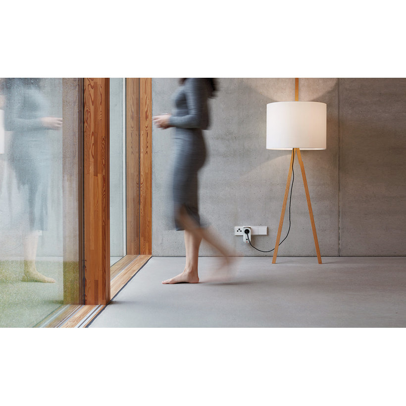 Diaľkový spínací set 3 zásuvky 1000W IP20 biely