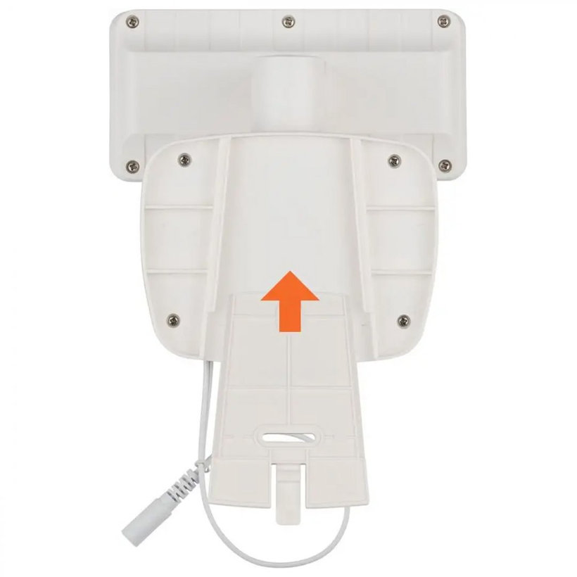 Solárny LED reflektor s pohybovým PIR detektorom biely