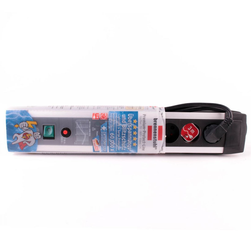 Prepäťová ochrana PROFESIONAL 60KA 3m - 4-zásuvková